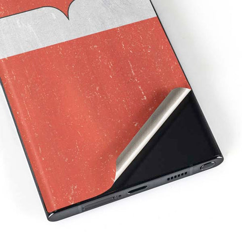 Poland Flag Distressed Galaxy Skins